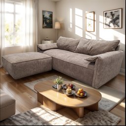 Canapea extensibila, 3 locuri- Havana, Bej