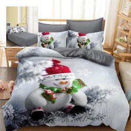 Lenjerie pat finet 3d 6 piese craciun f-xmas62