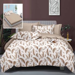Lenjerie de pat elegance 6 piese cu husa (leh21)