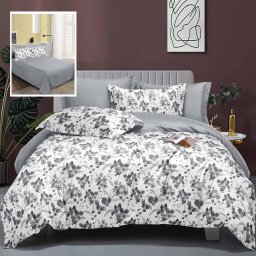Lenjerie de pat elegance 6 piese cu cearsaf (lec11)