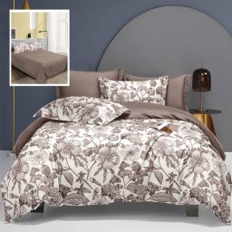 Lenjerie de pat elegance 6 piese cu cearsaf (lec4)