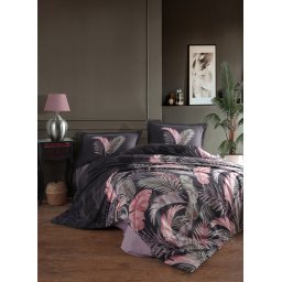 Lenjerie de pat ranforce clasy king size (hena v1)