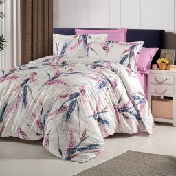 Lenjerie de pat ranforce clasy king size (rnf_15)