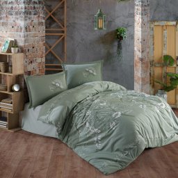 Lenjerie de pat ranforce clasy king size (mohana v1)