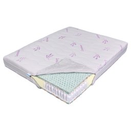 Saltea de pat cu arcuri pocket 150x200 - Latex Lavanda Ecotrend