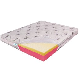 Saltea de pat Ortopedica, Memory HD 15+7+1, Lavanda Wellness, fara arcuri, 130 x 190