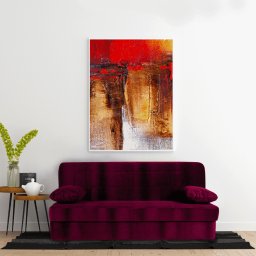 Canapea extensibila click clack, lada de depozitare SARA 1, Rosu Burgundy