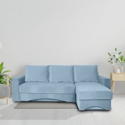 Coltar extensibil, cu 2 lazi de depozitare, Zelda, Baby Blue