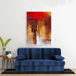 Canapea extensibila click clack, lada de depozitare SARA 1, Albastru Marin