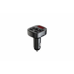 Modulator FM Serioux ABFM60, Bluetooth 5.0 , raza actiune de până la 5 m, voltaj intrare: 1x DC 12V/24V ,2 porturi USB: 1x USB DC5V 2.4A Max 1 x USB audio (pana la 32 GB), slot MicroSD (pana la 32 GB), format muzica: MP3/WMA/WAV, frecvența FM: 87.5MHz - 1