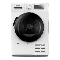 Uscator de rufe Heinner HHPD-M9G5PBKD++, Pompa de caldura, Capacitate: 9 kg, Clasa energetica: D, 16 programe, Display LED, ALB
