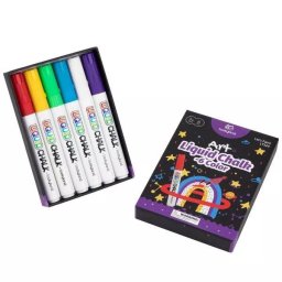 Tookyland: Creion cu cretă lichidă pentru orice suprafață - set de 6 buc.