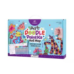 Set pictură cu puncte Tookyland: Art Dot Paint, rolă de colorat 4 m și 10 vopsele