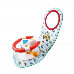 Jucarie Volan maxi de agatat in masina pentru bebe, cu muzica si oglinda