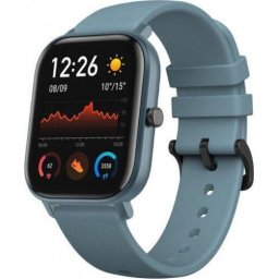 Smartwatch GTS AMOLED Rezistent la apa Bluetooth Steel Blue