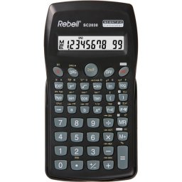 Calculator de birou Calculator stiintific, 10 digits, 136 functii, 141 x 75 x 15 mm, Rebell - negru