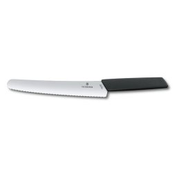 Victorinox Swiss Modern bread knife black 22 cm