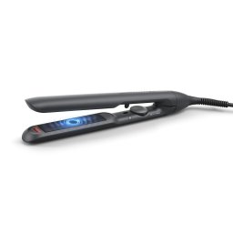 Placa de par Seria 5000 BHS510/00 230°C , Plăci infuzate cu ulei de argan, 12 setări temperatură, ThermoShield, Îngrijire ioni, Husă termorezistentă, Negru