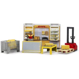 Bruder bworld DHL parcel shop, play building