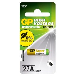 Baterie GP Batteries, Super Alcalina (27A) 12V alcalina, blister 1 buc. "GP27AF-2C1" "GPPBA27AF000" - 29820 (include TV 0.08lei)