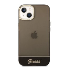 Husa Guess Husa Camera Outline Translucent iPhone 14 Negru