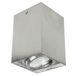 Tub / spot Maclean montat la suprafață, halogen, pătrat, aluminiu, GU10, 80x80x115mm, crom mat, MCE426 C/M,