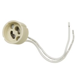 Priză Maclean, Suport ceramic GU10, 250V~, Max. curent nominal 2A, lungime cablu 14cm, MCE428
