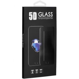 Folie Protectie Ecran OEM pentru Xiaomi Redmi Note 9, Sticla securizata, Full Face, Full Glue, 5D, 0.3mm, Neagra
