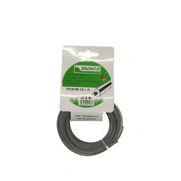 fir nylon 2.0mm 15m rotund- Bronto, cu eticheta, cu insertie, gri