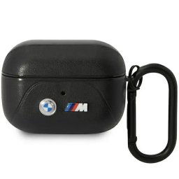 Husa BMW BMAP22PVTK AirPods Pro cover black/black Leather Curved Line