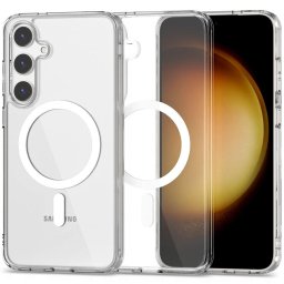 Husa Husă Tech-Protect FlexAir Hybrid MagSafe pentru Samsung Galaxy S24 S921, spate transparent, compatibilă MagSafe, transparentă