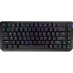 Tastatura Thock 75% Wireless Red, Fara fir, USB, Bluetooth, Layout US, Negru