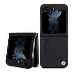 Husa BMW Leather Hot Stamp case for Samsung Galaxy Z Flip 5 - black