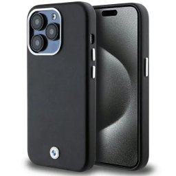 Husa BMW Signature Wrapped Metal MagSafe case for iPhone 14 Pro Max - black