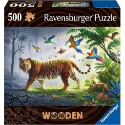 Ravensburger Wooden Puzzle Tiger in the Jungle (505 pieces)