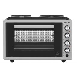 Cuptor electric ETH 3701G, 37 L, putere maxima 2500 W, 2 plite, 40-230 °C, rotisor Argintiu