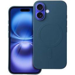 Husa Husa MagSafe pentru Apple iPhone 16, OEM, Silicone Mag (Big Hole), Albastra
