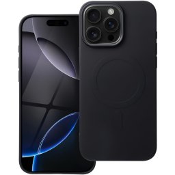 Husa Husa MagSafe pentru Apple iPhone 16 Pro Max, OEM, Silicone Mag (Big Hole), Neagra