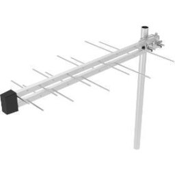 Antenă TV de exterior SDA-612 UHF 470-790 MHz, câștig 10 dB, 20 elemente, rază de acțiune 80 km, Filtru LTE, Gri