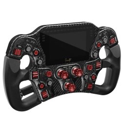 Invicta Formula Red on Black Edition Volan Profesional cu Ecran LCD 4.3" 47 LED-uri ARGB Construcție din Fibră de Carbon Compatibilitate USB-C