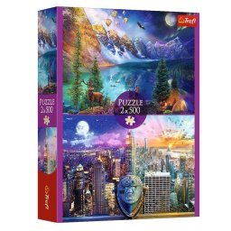 Puzzle 2x500 piese călătorie prin America