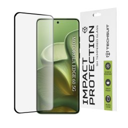 Folie pentru Motorola Edge 60 / Edge 60 Fusion - Techsuit 111D Full Cover / Full Glue Glass / 3D Curved Screen - Black