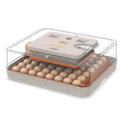 Incubator 56 oua cu alimentare duala (230V/12V), Reglaj automat temperatura, umiditate si intoarcerea automata a oualor, Electromures EM 3003