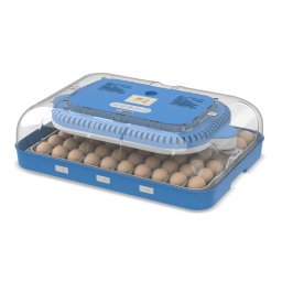 Incubator 70 oua cu alimentare duala (230V/12V), Reglaj automat temperatura, umiditate si intoarcerea automata a oualor, Electromures EM 3004