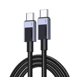 CABLU alimentare si date Ugreen, "L512", Fast Charging Data Cable pt. smartphone, USB Type-C la USB Type-C 100W, 1m, negru