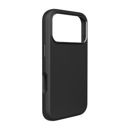 Husa Pure Icon Mag Pro Liquid Silicone Case for iPhone 17 Pro, MagSafe Compatible, with Camera Protection and Aluminum Buttons - Black