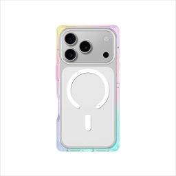 Husa AmazingThing Omni case for iPhone 17 Pro Max compatible with MagSafe - transparent-rainbow