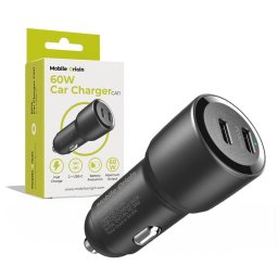 2x USB-C PD3.0 QC 60W Negru