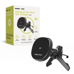 MagSafe + suport pentru telefon. Grilă plată pentru ventilator montabilă 15W Negru