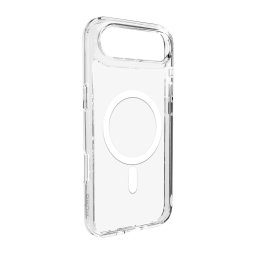 Husa Puro Lite Mag TPU+PC Case Compatible with MagSafe for iPhone 17 Air - Transparent with White Ring